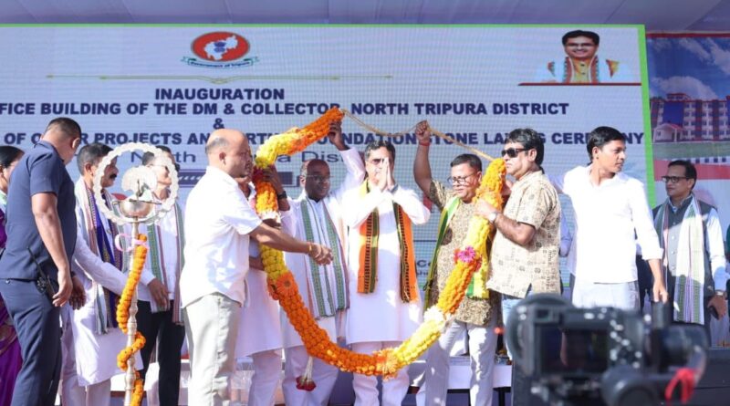 কুমারঘাটে ২১টি প্রকল্পের উদ্বোধন ও শিলান্যাস করলেন মুখ্যমন্ত্রী ডাঃ সাহা